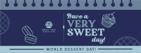 Sweet Dessert Day Facebook Cover Image Preview