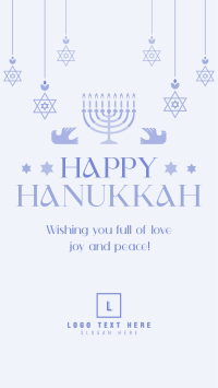 Hanukkah Candelabra Facebook Story