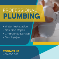 Modern Professional Plumbing Linkedin Post Design