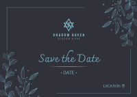 Save the Date Ornamental Plant Postcard