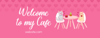 Pet Cafe Valentine Facebook Cover