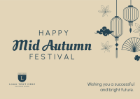 Happy Mid Autumn Festival Postcard