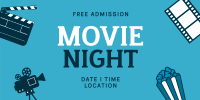 Cinema Movie Night Twitter Post