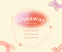 Abstract Giveaway Rules Facebook Post