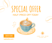 Cafe Coffee Sale Facebook Post