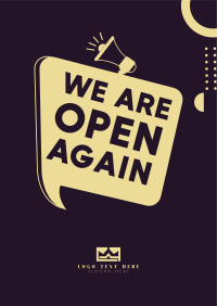 Store Reopening Poster