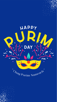 Chag Purim Fest Facebook Story