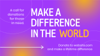 Minimalist Fundraising Animation