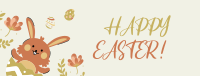 Cute Bunny Easter Facebook Cover
