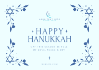 Hanukkah Festival Postcard