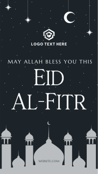 Night Sky Eid Al Fitr TikTok Video Image Preview
