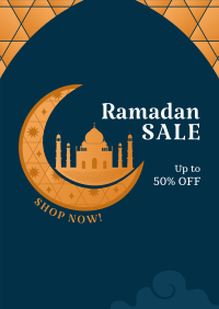 Ramadan Moon Discount Poster