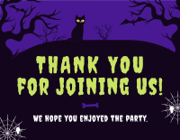 Spooky Midnight  Thank You Card