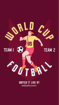 Football World Cup Tournament Facebook Story