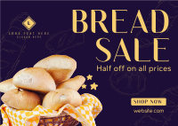 Bakery Limited Sale Postcard