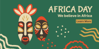 Africa Day Masks Twitter Post