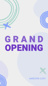 Contemporary Grand Opening Facebook Story