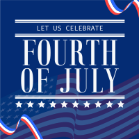 4th of July Greeting Linkedin Post Design