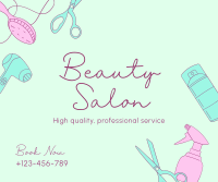 Beauty Salon Services Facebook Post