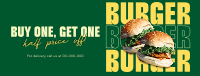 Double Burger Promo Facebook Cover