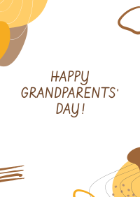 Grandparent's Day Abstract Flyer