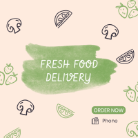 Fresh Vegan Food Delivery Instagram Post