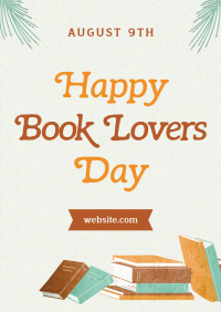 Happy Book Lovers Day Poster