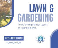 Convenient Lawn Care Services Facebook Post