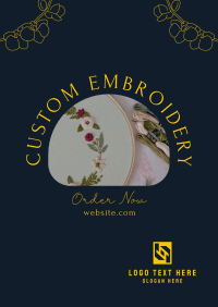 Embroidery Order Flyer