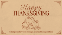 Thanksgiving Greeting Video Design