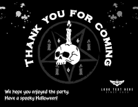 Satan Sacrifice Thank You Card Image Preview