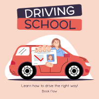 Best Driving School Instagram Post Design