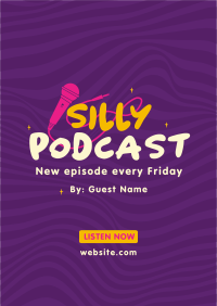 Silly Podcast Flyer