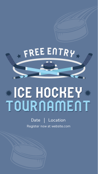 Ice Hockey Tournament Facebook Story