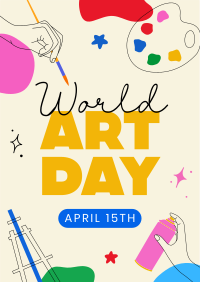 World Art Day Flyer