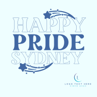 Happy Pride Text Linkedin Post