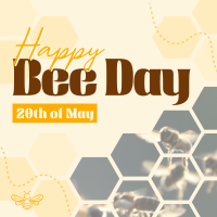 Happy Bee Day Instagram Post