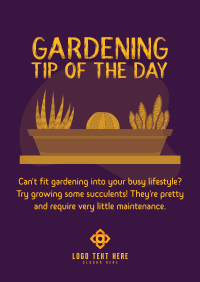 Gardening Tips Poster