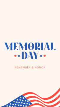 In Honor of Memorial Day Instagram Reel Image Preview