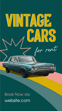 Vintage Car Rental Facebook Story