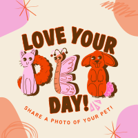 Share Your Pet Love Linkedin Post Design