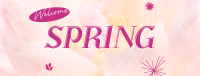 Floral Welcome Spring Facebook Cover