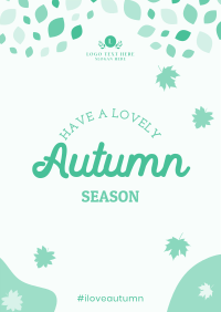 Autumn Leaf Mosaic Poster