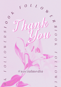 Fun Simple Thank You Followers Poster