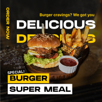 Special Burger Meal Instagram Post Image Preview