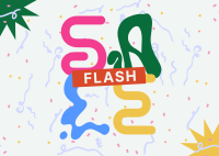 Flash Sale Alert Postcard