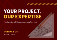 Construction Experts Postcard