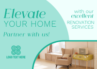 Renovation Elevate Your Space Postcard