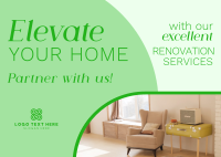 Renovation Elevate Your Space Postcard