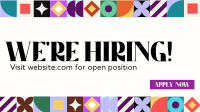 Abstract Pattern We're Hiring Facebook Event Cover